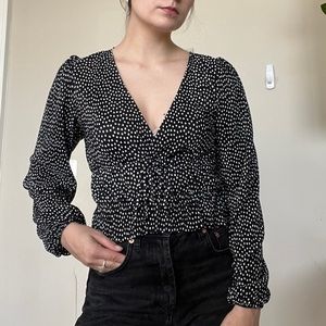 Zara Polka Dot blouse
